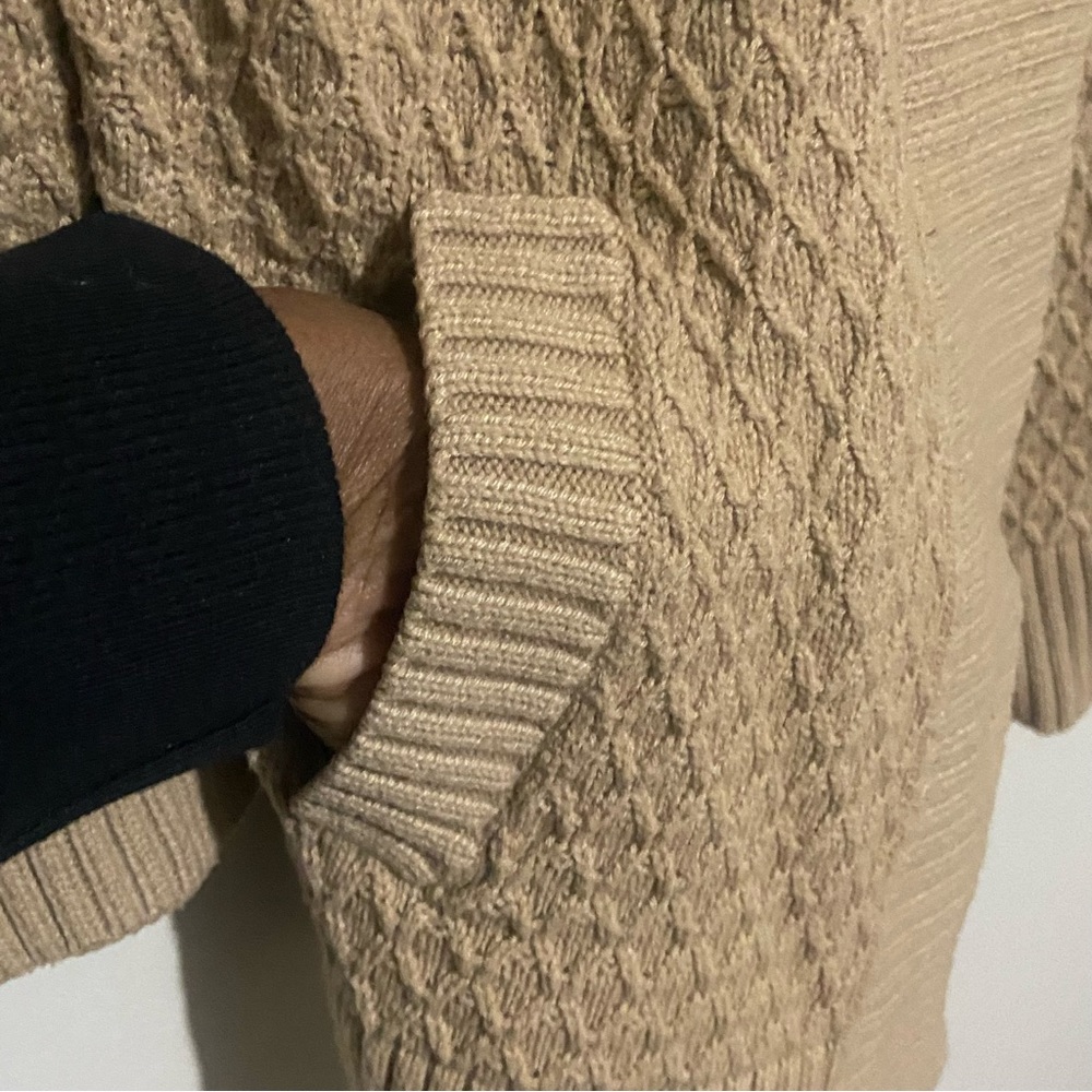 Talbots Beige Knit Open Front Cardigan Sweater Medium - Picture 5 of 8